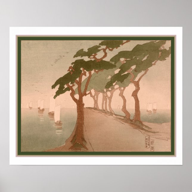 Poster "Pins au bord de la mer" vers 1912 (Devant)