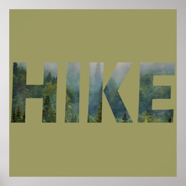 Poster Pins dans la forêt (Devant)