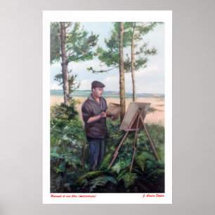 Poster Pintando al aire libre (Autorretrato)