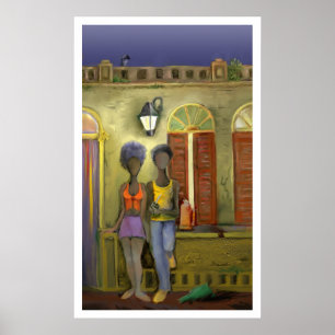 Poster Pintura digital realizada en Photoshop con tableta