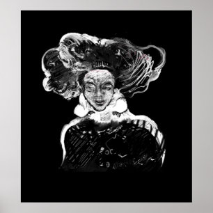 Poster Pintura digital realizada en Photoshop con tableta