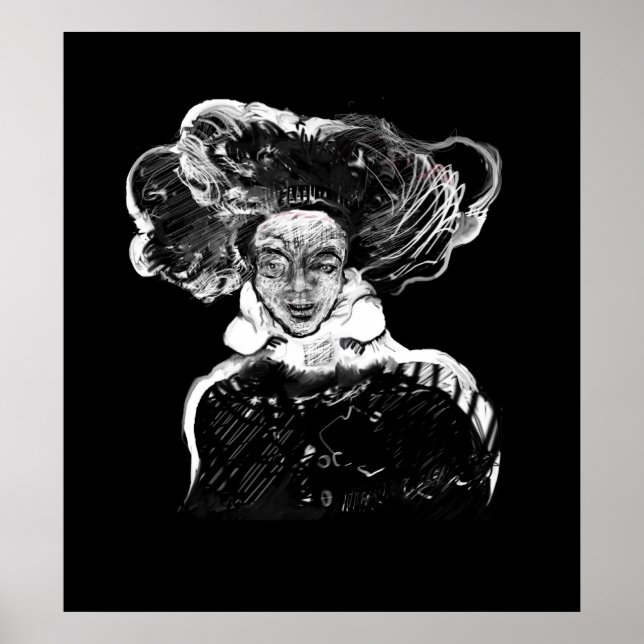 Poster Pintura digital realizada en Photoshop con tableta (Devant)