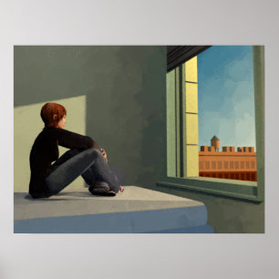 Poster Pintura du soleil du matin