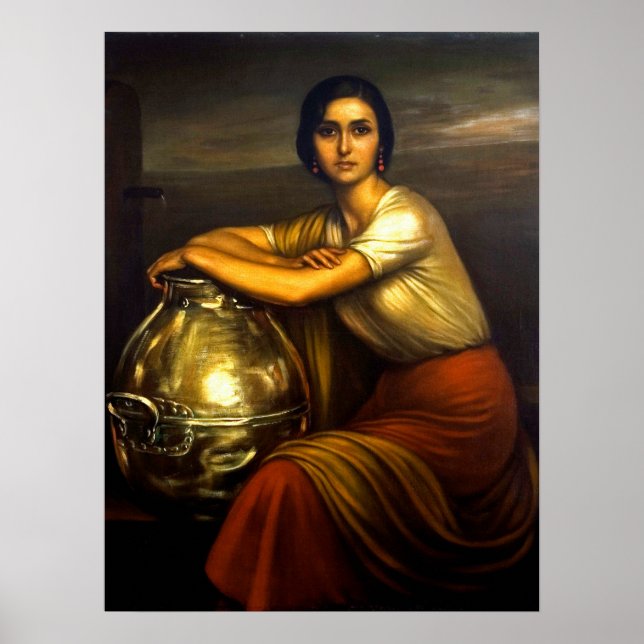 Poster Pintura "La Fuensanta" Julio Romero de Torres (Devant)