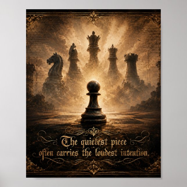 Poster pion d'échecs (Devant)