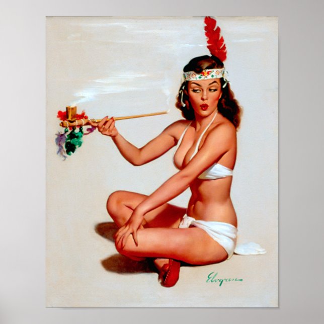 Poster Pipe de paix vers le haut (Devant)