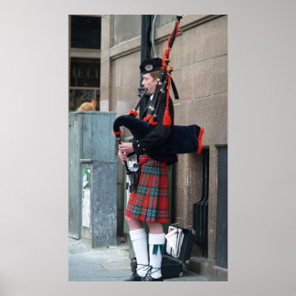 Poster Piper sur le Royal Mile