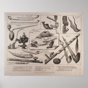 Poster Pipes de tous les peuples