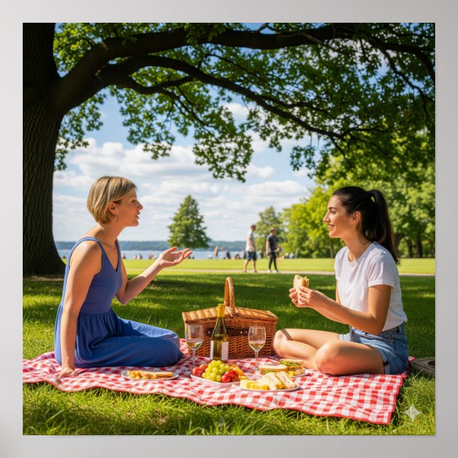 Poster Pique-nique dans le parc (Devant)