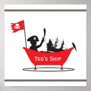 Poster Pirate Boy Print