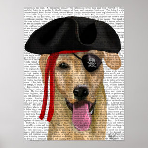 Poster Pirate jaune 2 de Labrador