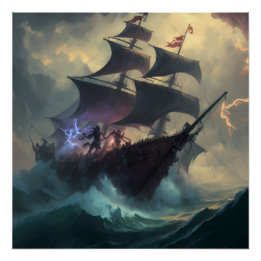 Poster Pirate Ship Art Series - Première édition #1