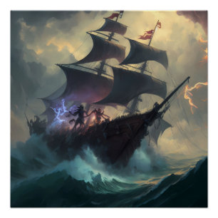 Poster Pirate Ship Art Series - Première édition #1