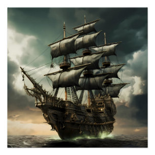 Poster Pirate Ship Art Series - Première édition #15