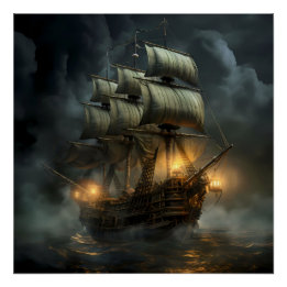Poster Pirate Ship Art Series - Première édition #18