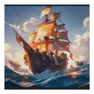 Poster Pirate Ship Art Series - Première édition #39