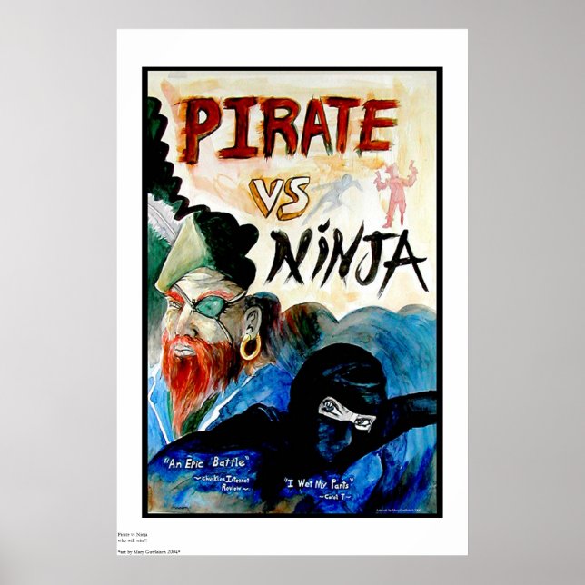 Poster PIRATE vs NINJA (Devant)