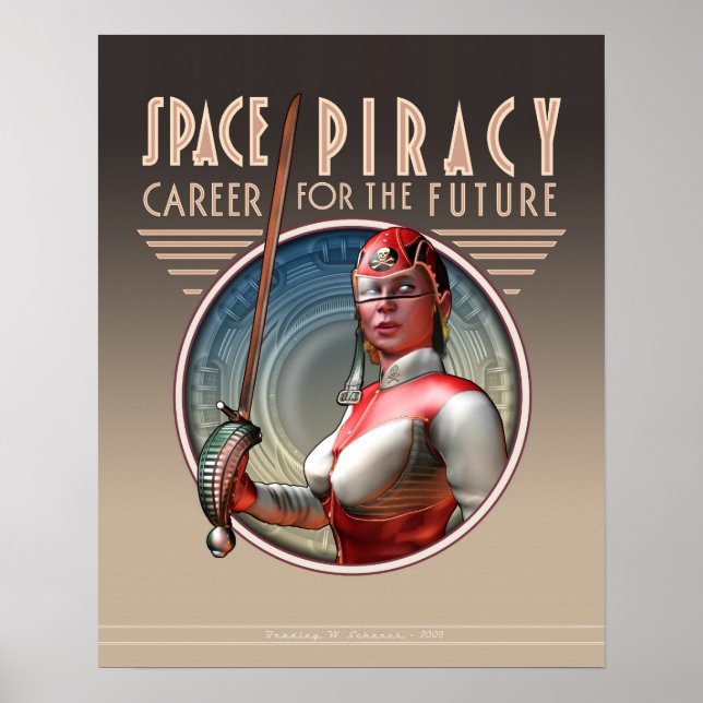 Poster Piraterie spatiale : Carrière pour l'avenir (16x20 (Devant)