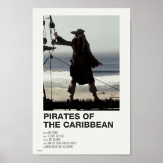 Poster pirates de l'ivoire des caraïbes