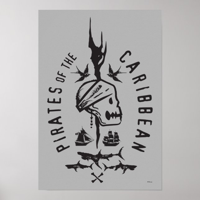 Poster Pirates des Caraïbes 5 | Conserver Au Code (Devant)