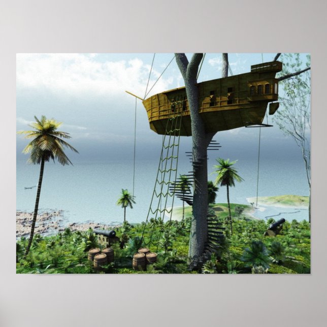 Poster Pirates Trehouse (Devant)