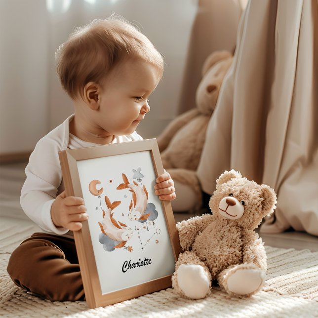 Poster Pisces Baby - Pour Votre Petit Poisson Zodiac Nurs (Créateur téléchargé)