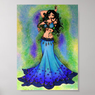 Poster Pisces Belly Dancer