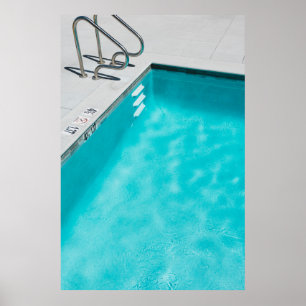 Poster Piscine bleue