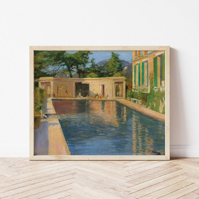 Poster Piscine, Sud de la France | Sir John Lavery (Créateur téléchargé)