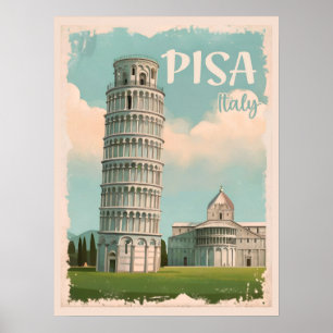 Poster Pise Italie - Tour penchée, Piazza dei Miracoli