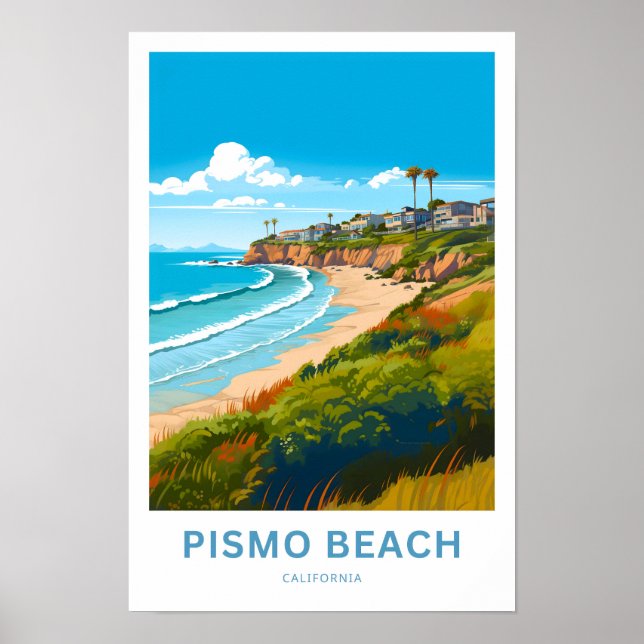 Poster Pismo Beach California Travel Imprimer (Devant)