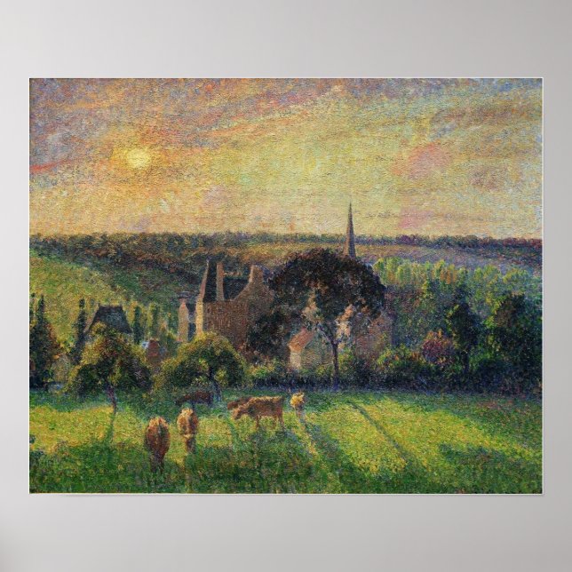 Poster Pissarro - À Eragny 1897 (Devant)