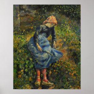 Poster Pissarro - Bergère (Jeune Paysanne) 1881