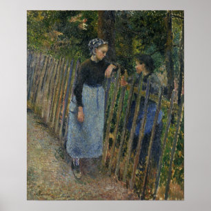 Poster Pissarro - Conversation