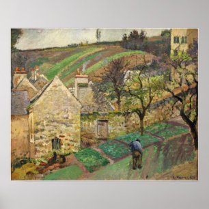 Poster Pissarro - Coteau De L'Hermitage Pontoise 1873