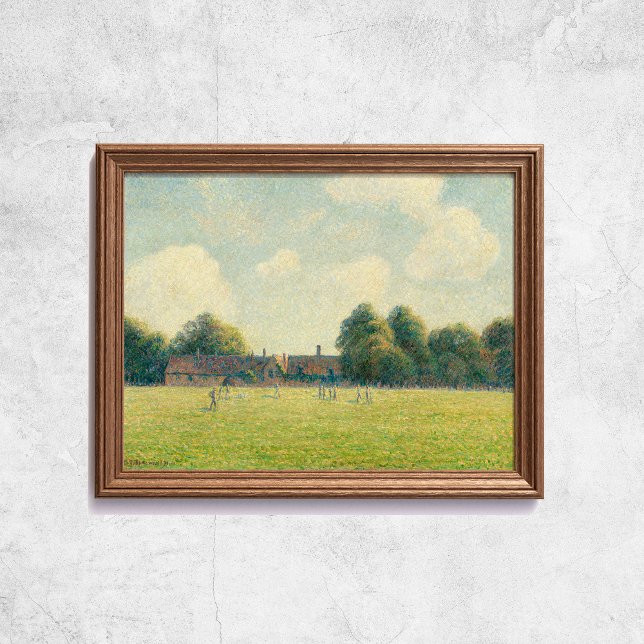 Poster Pissarro Hampton Court Célèbre Old Art (Pissarro Hampton Court Famous Old Art Poster
)
