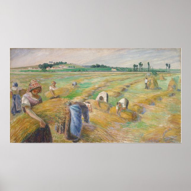 Poster Pissarro - La Moisson (Devant)