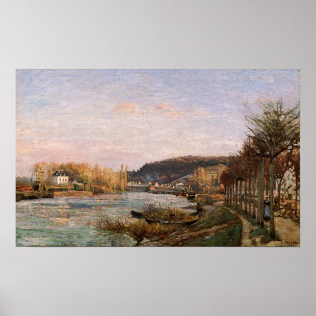 Poster Pissarro - La Seine À Bougival (Devant)