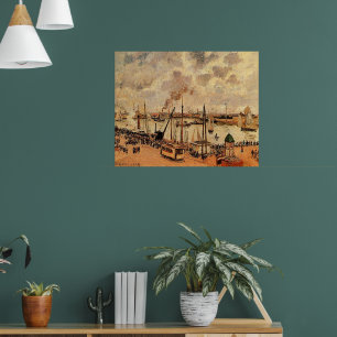 Poster Pissarro - Le Port Le Havre