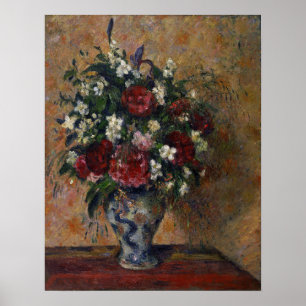 Poster Pissarro - Nature morte avec pivoines et oranger d