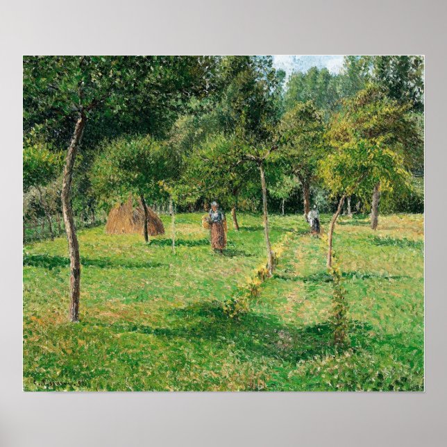 Poster Pissarro - Orchard À Eragny 1896 (Devant)
