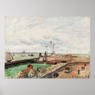 Poster Pissarro - Pier And Semaphore Of Havre 1903