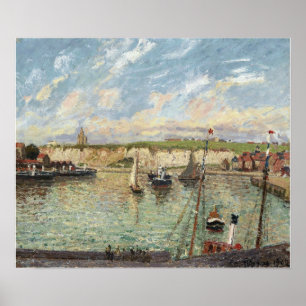 Poster Pissarro - Port Of Dieppe Afternoon Sunny Weather
