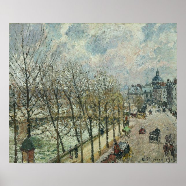 Poster Pissarro - Quai Malaquais Et L'Institut 1903 (Devant)