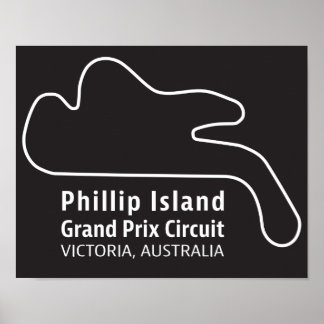 Poster Piste d'art du Grand Prix de Phillip Island