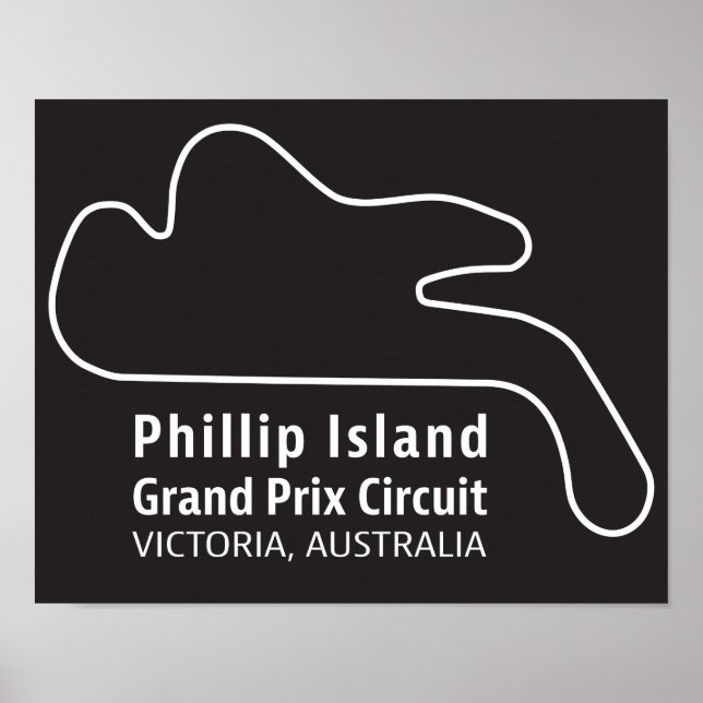 Poster Piste d'art du Grand Prix de Phillip Island (Devant)
