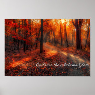 Poster Piste d'automne enchantée