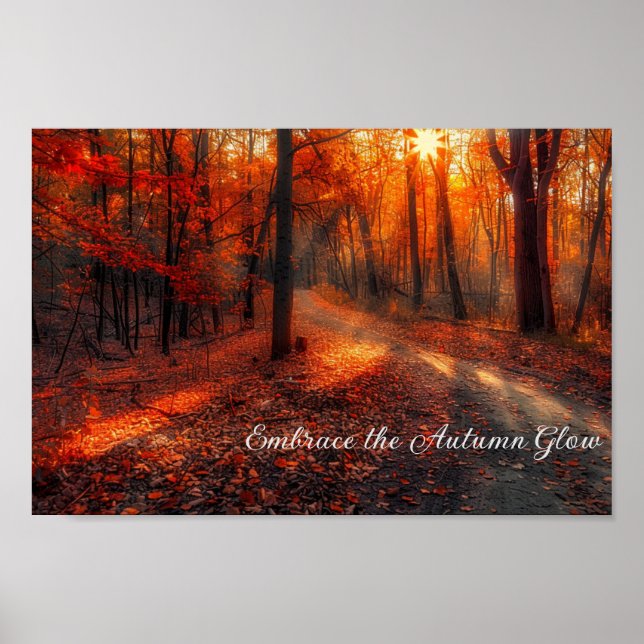 Poster Piste d'automne enchantée (Devant)