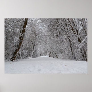 Poster Piste de neige