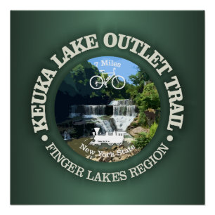 Poster Piste de sortie du lac Keuka (cyclisme c)